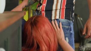 Tattooed Redhead Gets Pierced - страстные шлюхи в HD BIGWHORE.COM
