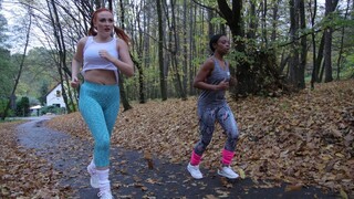 Interracial Lesbians Fucking Hard in Gym - Outdoor Sex - страстные шлюхи в HD BIGWHORE.COM