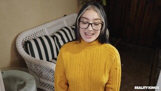 Cowgirl Fucking with Glasses and Trimmed Pussy - новинки порно на BIGWHORE.COM