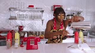 Ebony Brunette Mystique Squirts Hard in Solo Play - страстные шлюхи в HD BIGWHORE.COM