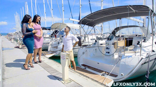 MILF Threesome on a Sailing Trip – Cum Galore - страстные шлюхи в HD BIGWHORE.COM