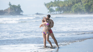 Natural Tits Brunette Julia Roca Fucked Rough On The Beach - страстные шлюхи в HD BIGWHORE.COM