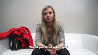 Renata: Pierced Czech Blonde in Casting Scene - страстные шлюхи в HD BIGWHORE.COM