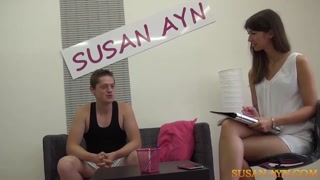 Guy Can’t Fuck - Susan Ayn Brunette Casting - страстные шлюхи в HD BIGWHORE.COM
