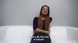 Irina - Czech Brunette Takes Big Cock in Casting - страстные шлюхи в HD BIGWHORE.COM