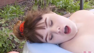 Brunette babe Penny Plum gets naughty outdoors - новинки порно на BIGWHORE.COM