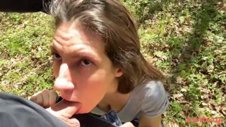 Lety Gives Gian A Blowjob In The Forest - страстные шлюхи в HD BIGWHORE.COM
