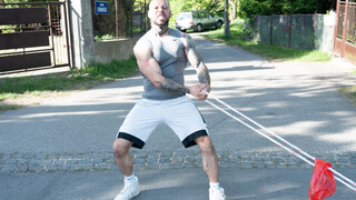 Jennifer Mendez and Strongman Angelo Godshack Do Straight Hardcore Vehicle Pull Practice - страстные шлюхи в HD BIGWHORE.COM