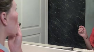 Leila Larson hairy solo after bath, teasing her wet body - страстные шлюхи в HD BIGWHORE.COM