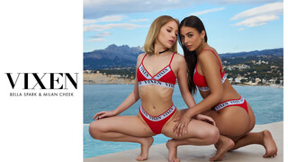 Beautiful Brunette and Blonde Share Cocks and Cum - страстные шлюхи в HD BIGWHORE.COM