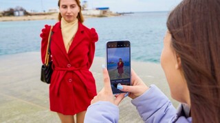 Redhead and Brunette Lesbians Get Down on the Beach - страстные шлюхи в HD BIGWHORE.COM