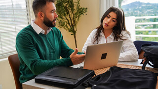 Ebony Latina Gets Double Blowjob - страстные шлюхи в HD BIGWHORE.COM