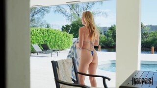 Poolside Fuck Fest - Athena Fleurs Takes It Doggy & Cowgirl - страстные шлюхи в HD BIGWHORE.COM
