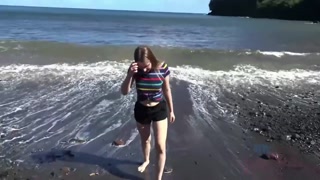 GF Niki Snow loves outdoor sex - Beach fingering & POV ride - страстные шлюхи в HD BIGWHORE.COM