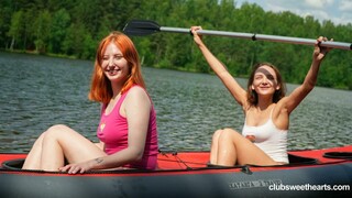 European Lesbos: Kayak Ride with Shaved Pussy - страстные шлюхи в HD BIGWHORE.COM