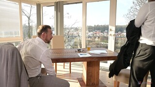 Venera Maxima Sucks and Fucks Two Dicks in the Office - страстные шлюхи в HD BIGWHORE.COM